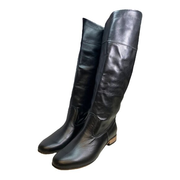 K2I3 Zapato Black Slip-On Leather Boot 42(10.5-11) - Picture 2 of 6